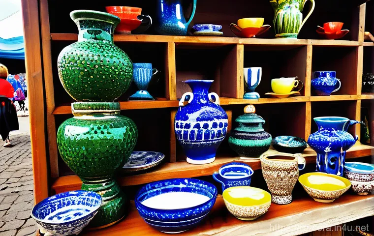 세라믹 자격증 시험 준비 - **A focused ceramist in a cozy Russian pottery studio.** A close-up shot of a ceramist's hands, cove...